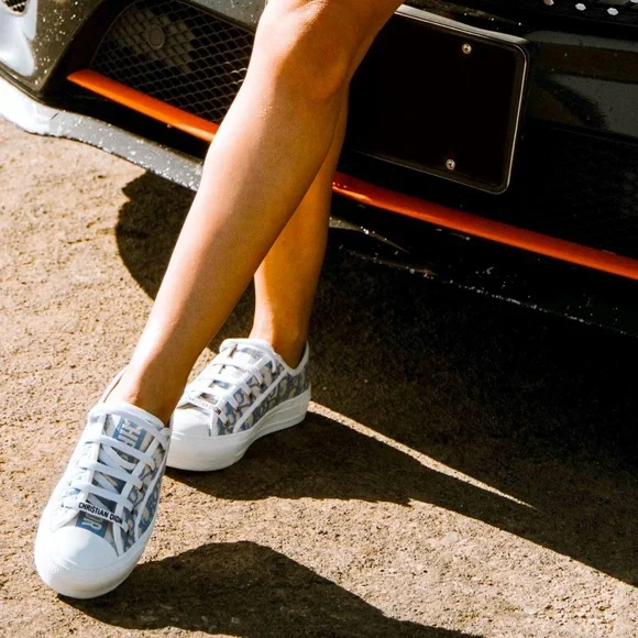 Dior | Shoes | Dior Walkndior Oblique Embroidered Sneaker | Poshmark
